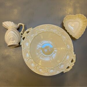 Beleek Cream plate, creamer dish